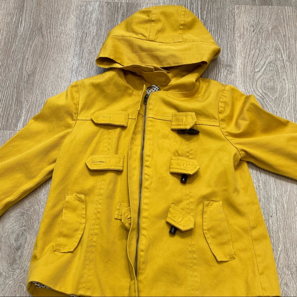 Banana Republic Yellow Hooded Toggle Jacket - Picture 7 of 13